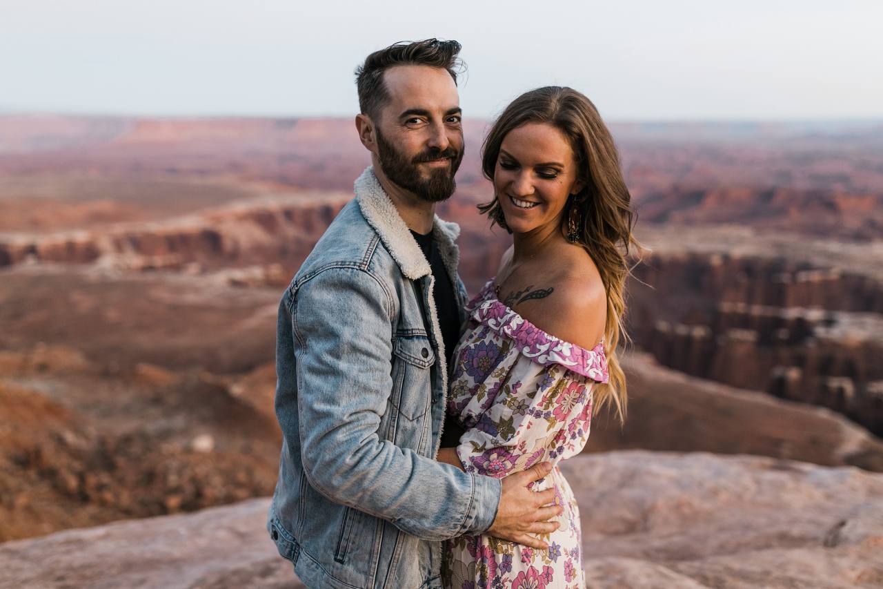 Brian and Emily Rose in the Pacific Northwest mountains